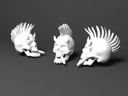 Skull punck  3D print model