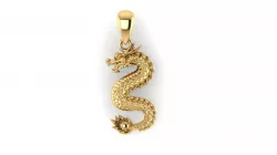 Small cute dragon pendant hollow  3D print model