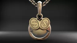 Smiley  pendant 3D print model