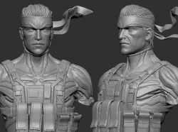 Solid Snake  3D print model
