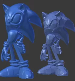 Sonic the Hedgehog Sculpt 21mb Free 3D print model
