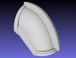Star Wars Mandalorian Chrome Armor Shoulderpiece Printable 3D print model