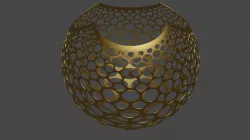 Stereographic Voronoi Sphere 3D print model