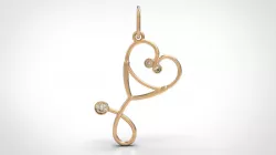 Stethoscope pendant 3D print model
