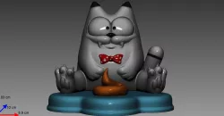 Stylized cat  V1 3D print model