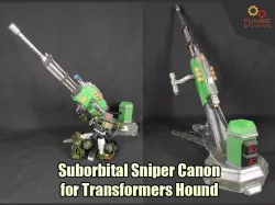 Suborbital Sniper Canon for Transformers Hound 3D print model