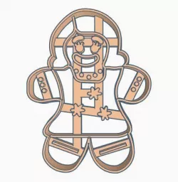Sugar Gingys girlfriend Shrek Cookie Cutter 3D print model