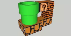 Super Mario Can Stein Free 3D print model