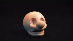 Super Mario Skull 3D print model