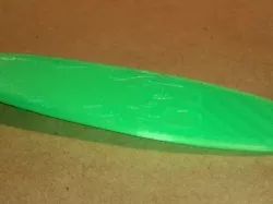 Surfboard with decorative flames Free 3D print model