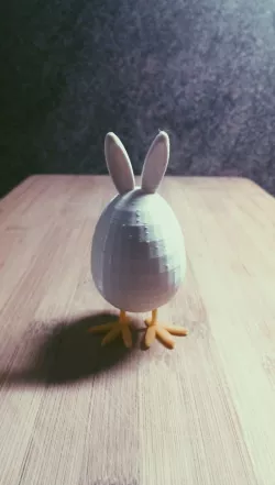 The Easter rabbit egg chicken feet thingy Free 3D print model