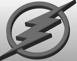 The Flash Logo  Free 3D print model