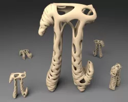 The Letter Pi - Voronoi Style Free 3D print model