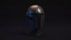 The Mandalorian - bounty hunter - Head Trophy - printable  3D print model