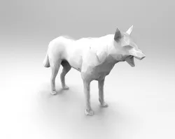 The wolf 3D print model