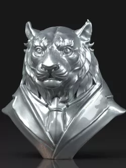 Tiger Sculpture 3D print model