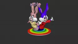 Tiny Toons Buaster and Babs 3D print model