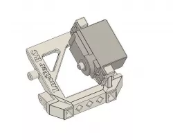 Traxxas TRX4 servo winch bumper mount 3D print model