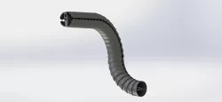 TriAxis Cable Hose Pipe chain guide 3D print model