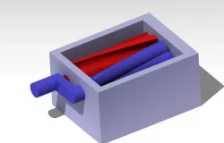 Twin Screw Supercharger Example Gadget - 3 5 Ratio Gearing Free 3D print model
