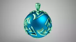 Twisted Sphere Necklace 3D print model