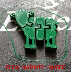 TWO FLEXI MODELS - Sheep and Cow - Nativity Collection - Belen 3D print model
