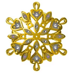 Unique flower shape pendant cad jewellery design course 3D print model