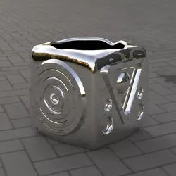 Vase cube 3D print model