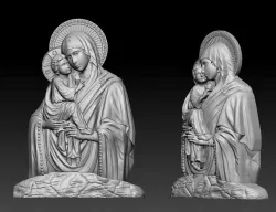 Virgin Mary 3D print model
