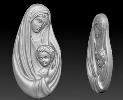 Virgin Mary 3D print model