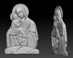Virgin Mary 3D print model