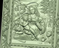 Virgin Mary 3D print model