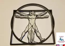 Vitruvian Man 3D print model