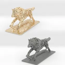 White Wolf 3D print model