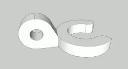 Wide Mouth Bottle Hook Free 3D print model