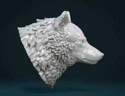 Wolf Head III 3D print model