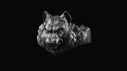 Wolf ring 3D print model