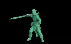 Wood elf soldiers 3D print model
