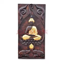 Wood Gold Buddha  3D print model