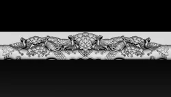 Wooden Peacock Wall Art - Asian Oriental Accents 3D print model