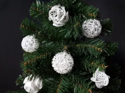 Xmas Baubles Set 3D print model
