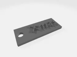 Xmas Keychain 3D print model