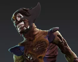 Zombie Wolverine 3D print model