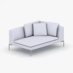 1035 - Sofa Low-poly  3D model