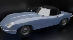 1966 Jaguar XKE Convertible Free 3D print model
