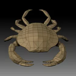 3D CRAB  Low-poly  3D model