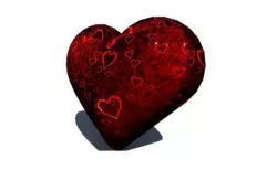 3D Heart Low-poly  3D model