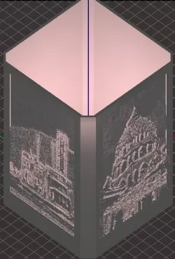 3D Historical Lamp shade Free 3D print model