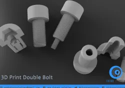 3D Print Double Bolt Free 3D print model