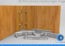 3D Print Simple Flexible Rigid Hinge Free 3D print model